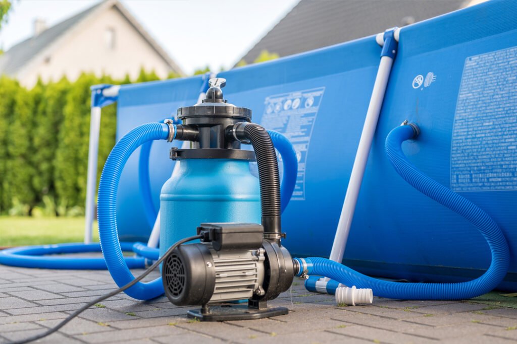 Modern Pool Equipment Rooms 12 Modern pool equipment room with advanced pumps and filtration systems